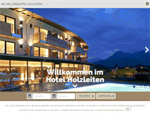 Tablet Screenshot of holzleiten.at